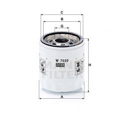 MANN фильтр масляный CHRYSLER Sebring 2.0, 2.4 07-10; DODGE Caliber 1.8-2.4 06-; SUZUKI Grand Vitara